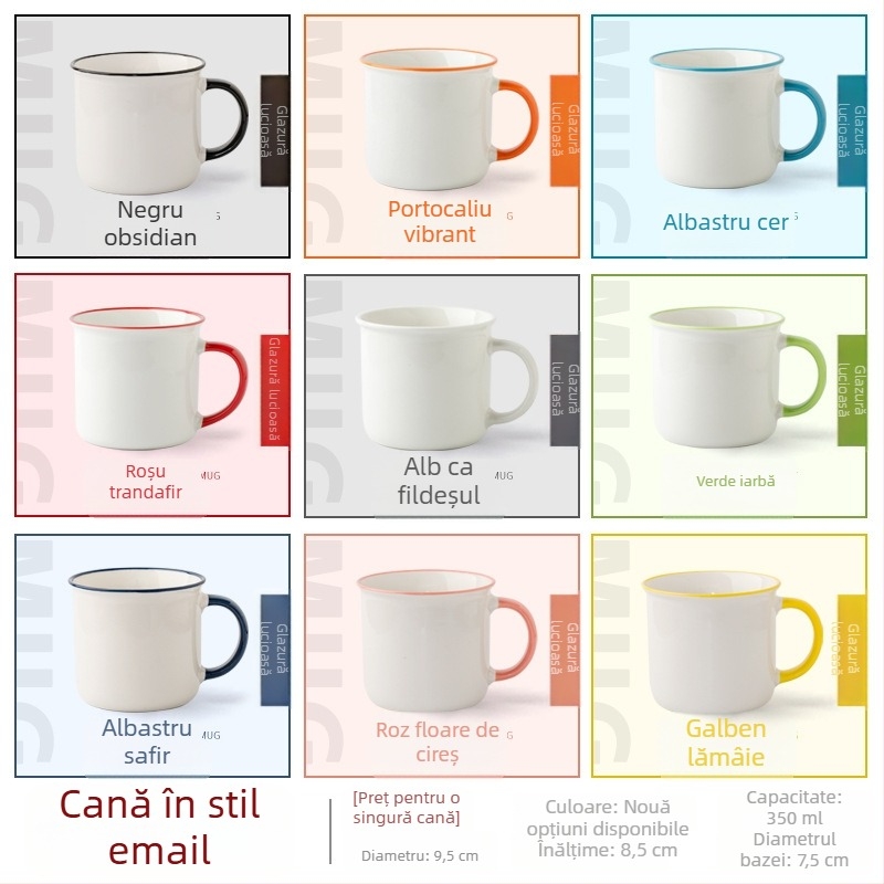 Ceașcă ceramică cu fotografie personalizată și logo prin transfer termic