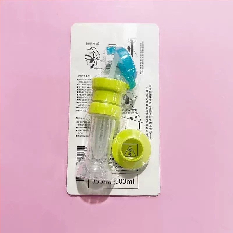 Capac 3 în 1 pentru sticlă cu pai, adaptor pentru gură mare și capac de conversie a gurii pentru sticlele copiilor, design cu frunză Orientală