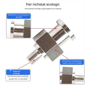 Accesorii pentru brațul robotic: ventuză, cap mare și cap mic, adaptor filet M5, T din fier și cot, conector pneumatic rapid