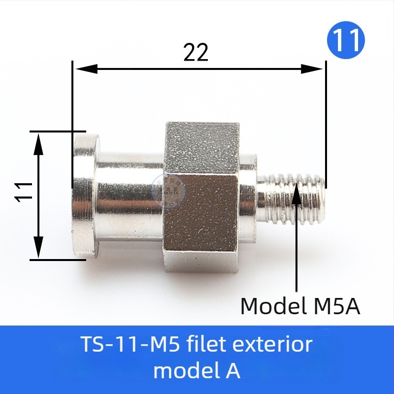 Accesorii pentru brațul robotic: ventuză, cap mare și cap mic, adaptor filet M5, T din fier și cot, conector pneumatic rapid