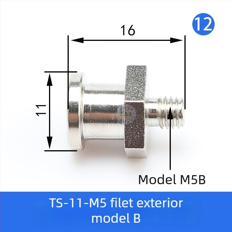 Accesorii pentru brațul robotic: ventuză, cap mare și cap mic, adaptor filet M5, T din fier și cot, conector pneumatic rapid