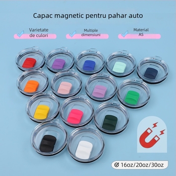 Capac magnetic cu deschidere glisantă pentru cană de călătorie 20oz/30oz — capac din plastic