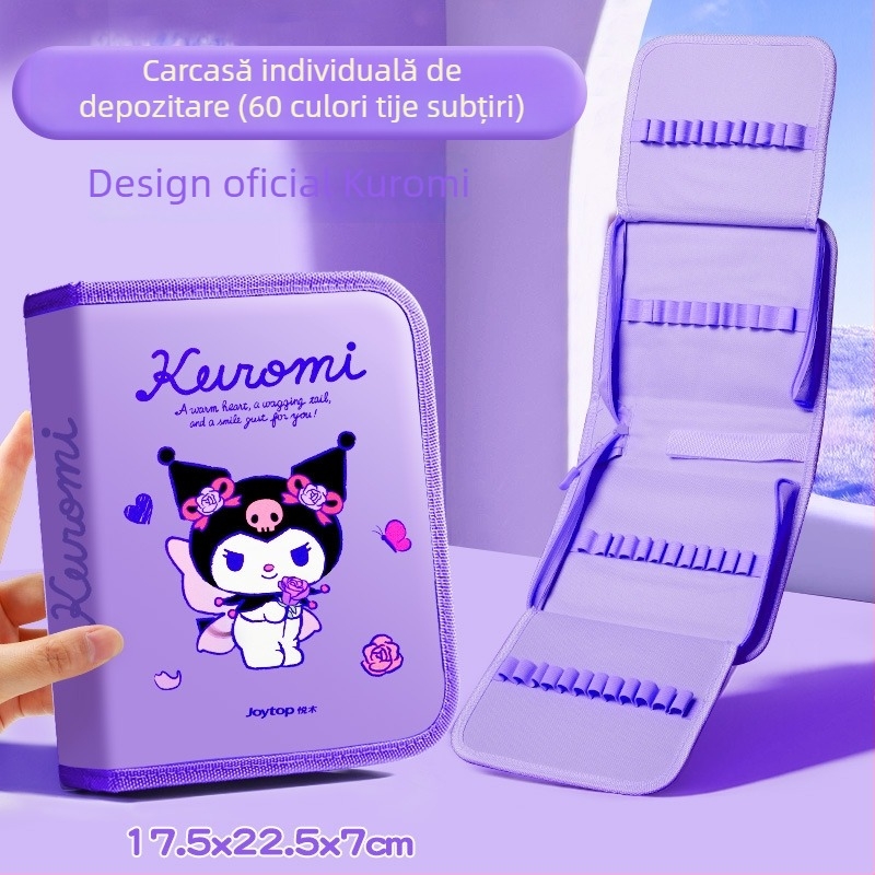 Geantă de depozitare Sanrio pentru markere acrilice, 24 de culori, pentru copii