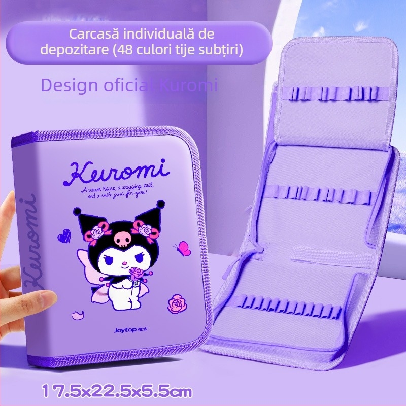 Geantă de depozitare Sanrio pentru markere acrilice, 24 de culori, pentru copii