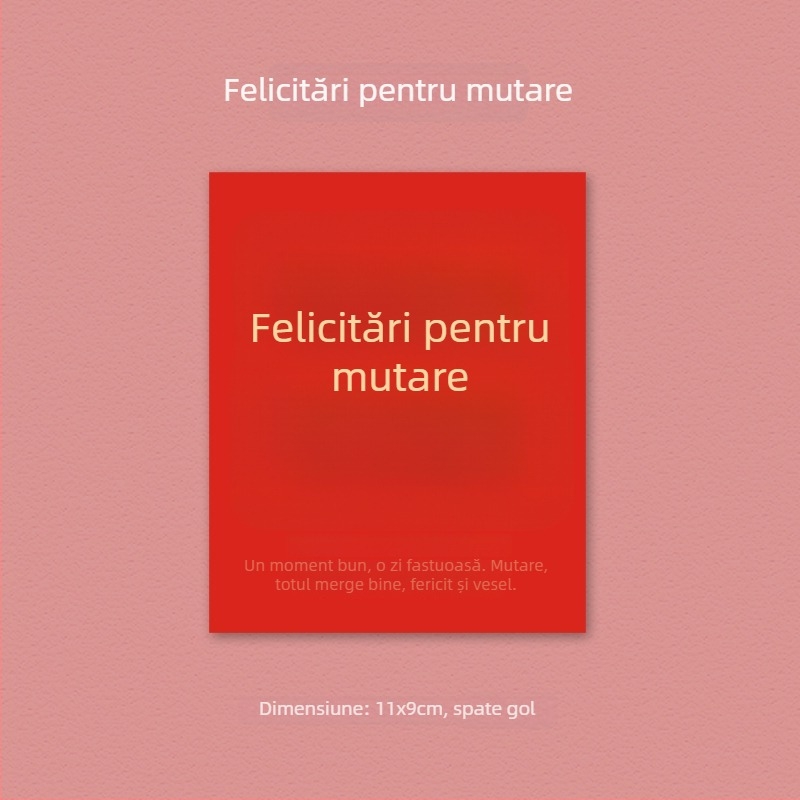 Felicitare cu noroc și bogăție pentru Festivalul Primăverii și Anul Nou – scrisă de mână, decorativă