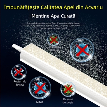 Kit acvariu cu bule de oxigen: bandă de bule, cascadă de bule, pietre cu bule, disc de aer nano, decor peisaj, perdea de aer, pompă de oxigen