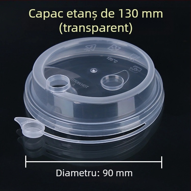 Cupe de unică folosință pentru ceai cu lapte, diametru 90 mm, pahare din plastic mat, pentru băuturi reci, ceai de fructe și lapte de soia