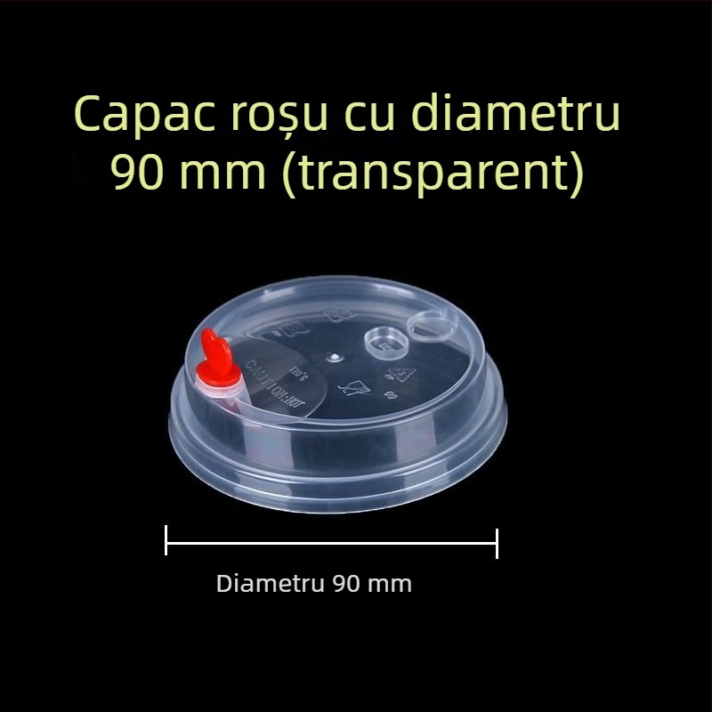 Cupe de unică folosință pentru ceai cu lapte, diametru 90 mm, pahare din plastic mat, pentru băuturi reci, ceai de fructe și lapte de soia