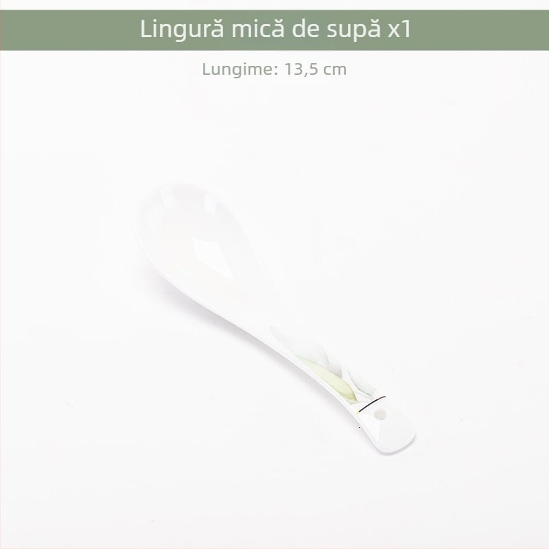 Set de veselă din porțelan cu boluri și farfurii în model floral, compatibil cu microunde, finisaj glazurat, două dimensiuni 11–12 cm și 15–16 cm, ideal ca dar
