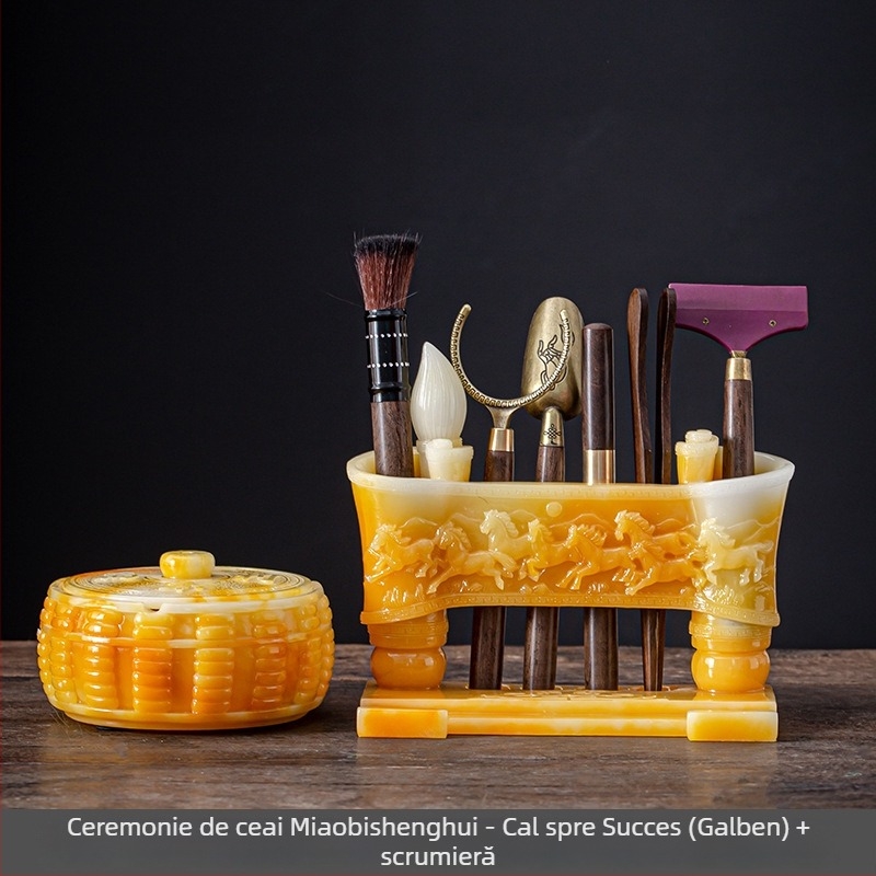 Set ceremonie ceai cu șase domni – accesorii Kung Fu ceai