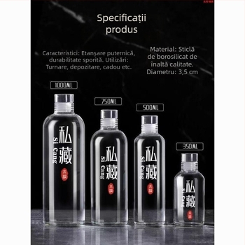 Sticlă de sticlă premium pentru vinificație la domiciliu, sigilată, de calitate alimentară, pentru vin cu ginseng