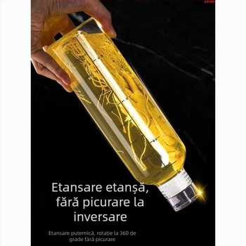 Sticlă de sticlă premium pentru vinificație la domiciliu, sigilată, de calitate alimentară, pentru vin cu ginseng