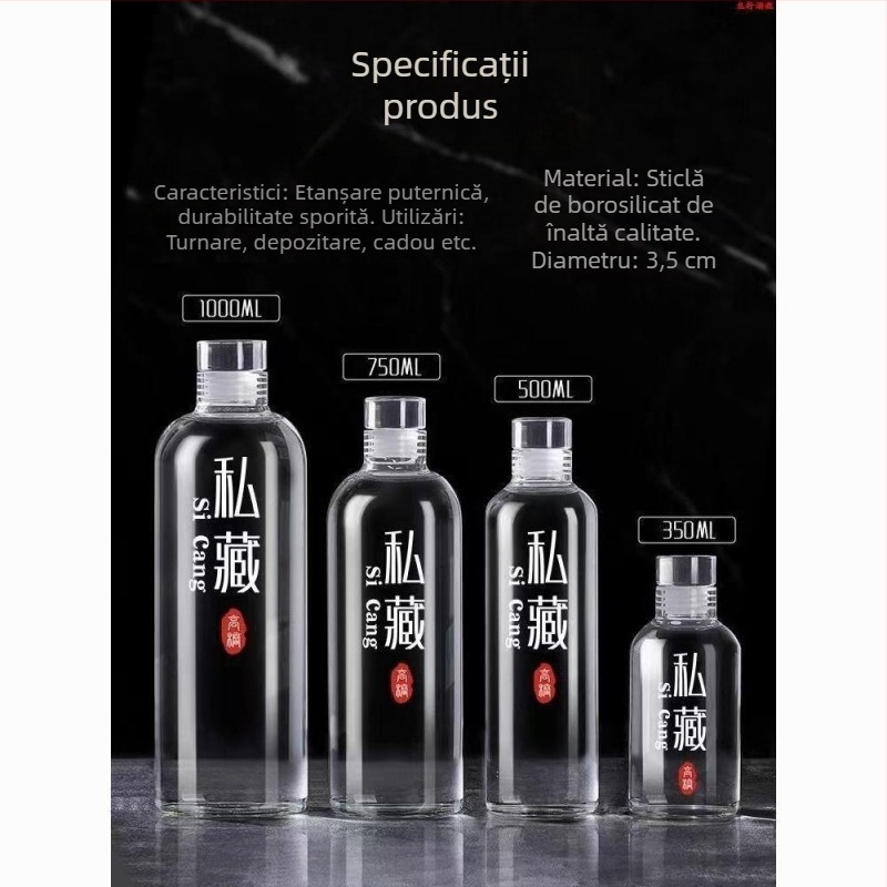 Sticlă de sticlă premium pentru vinificație la domiciliu, sigilată, de calitate alimentară, pentru vin cu ginseng