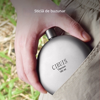 CIEUIS titan pur 180 ml, flacon rotund pentru exterior, portabil, EDC