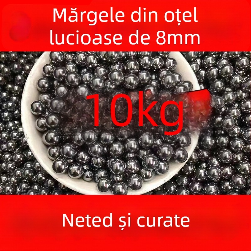 Mingi din oțel de 8 mm, suprafață lustruită, 10 kg la gros