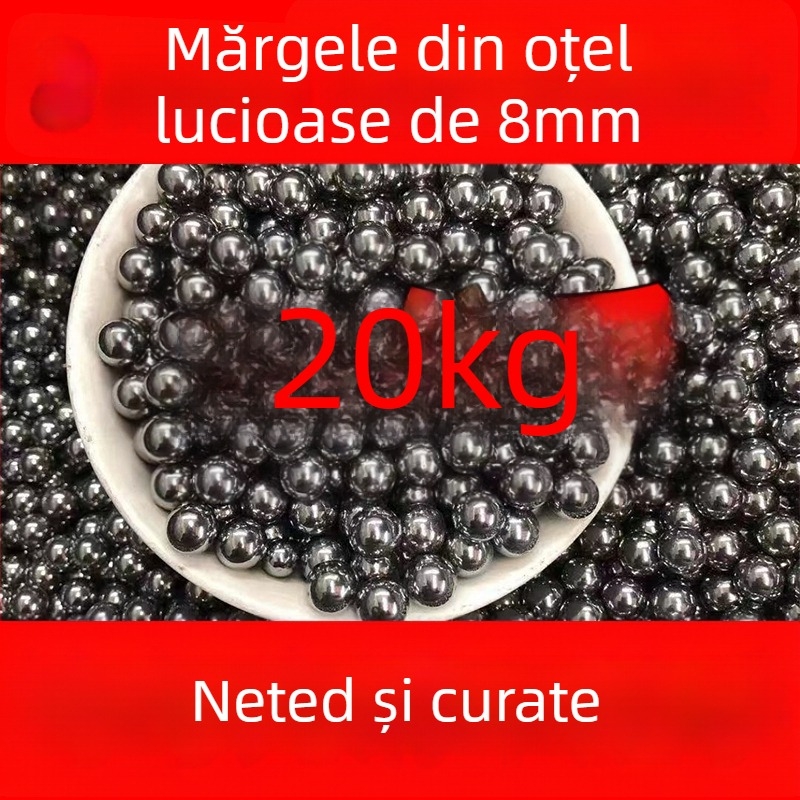 Mingi din oțel de 8 mm, suprafață lustruită, 10 kg la gros