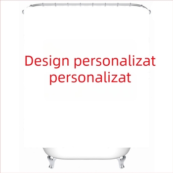 Cortină de duș impermeabilă personalizată cu imprimare digitală – stil modern minimalist