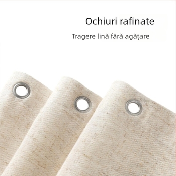 Perdea de duș uni, cu aspect de in sintetic, pentru baie, perdea de separare.
