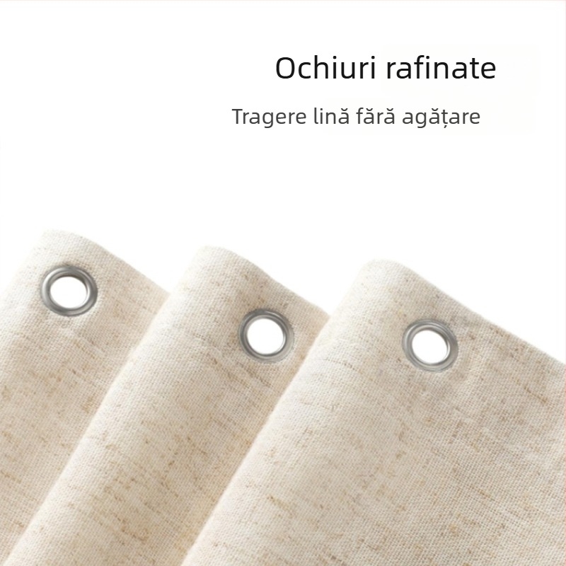 Perdea de duș uni, cu aspect de in sintetic, pentru baie, perdea de separare.