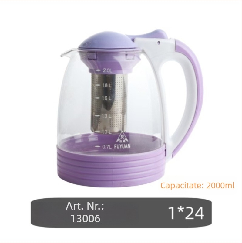 Set din sticlă ceainic și cană pentru uz casnic — cană de apă rezistentă la temperaturi înalte, pentru prepararea ceaiului