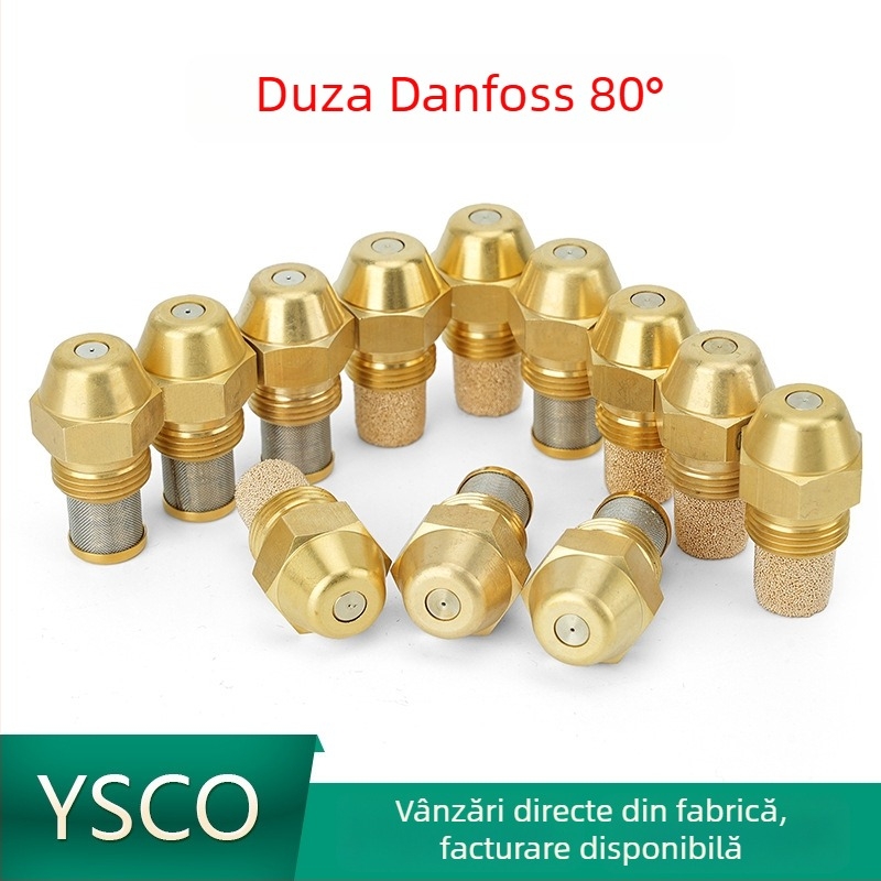 Duză din alamă Danfoss de 80° pentru arzător cu metanol-dizel și sobă cu ulei vegetal