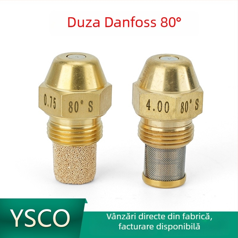 Duză din alamă Danfoss de 80° pentru arzător cu metanol-dizel și sobă cu ulei vegetal