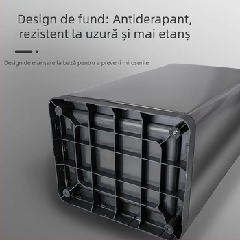 Recipient din oțel inoxidabil pentru resturi de ceai, capacitate mare, pentru birou și spațiu de ceai, cu filtru pentru resturi de ceai