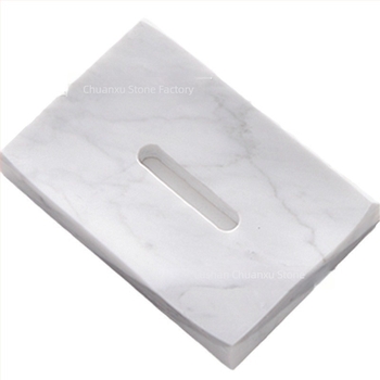 Suport pentru săpun din marmură naturală cu drenaj, 12 x 8 x 1,8 cm — decor baie pentru casă, suport de săpun de înaltă clasă pentru hoteluri și locuințe