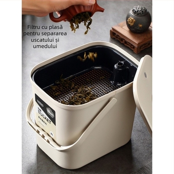 Recipient de ceai cu capac, filtru pentru frunze de ceai și accesorii pentru ceremonia ceaiului, cu capacitate mare