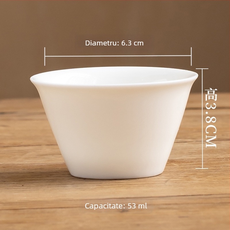 Ceașă de ceai porțelan Gongfu cu aromă, o singură ceașcă, accesorii ceramice pentru ceai în stil chinezesc