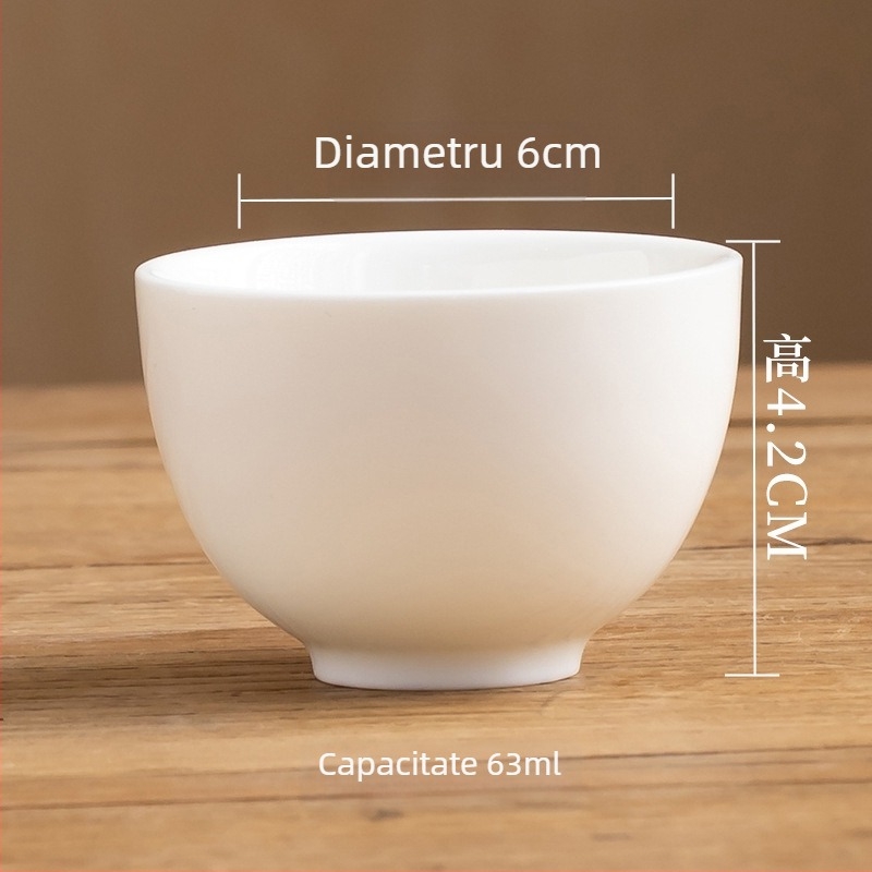 Ceașă de ceai porțelan Gongfu cu aromă, o singură ceașcă, accesorii ceramice pentru ceai în stil chinezesc