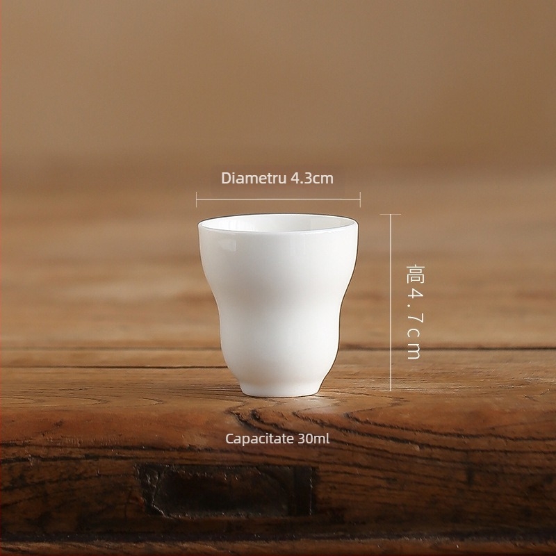 Ceașă de ceai porțelan Gongfu cu aromă, o singură ceașcă, accesorii ceramice pentru ceai în stil chinezesc