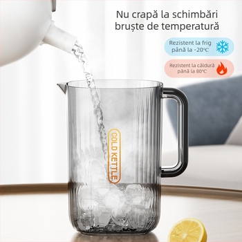 Set cu sticle pentru apă rece și pahare, capacitate mare, plastic rezistent la temperaturi ridicate, recipient transparent pentru suc, uz casnic
