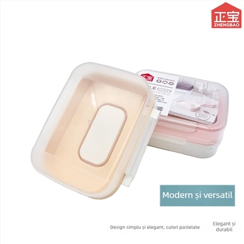 Recipient pentru săpun din plastic, cu capac rabatabil și drenaj, pentru uz casnic, dimensiuni 13×5.3×9.5 cm