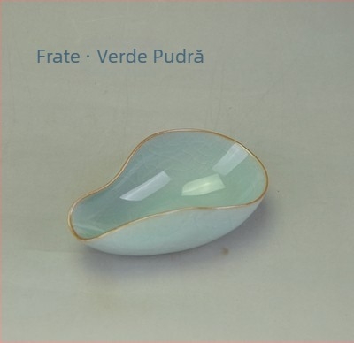 Set accesorii Gongfu pentru ceremonia ceaiului din porțelan Celadon, cu logo