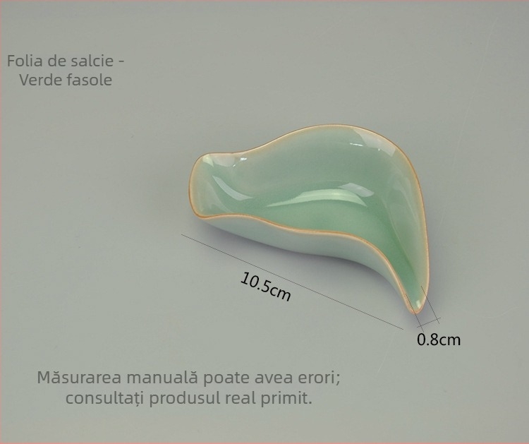 Set accesorii Gongfu pentru ceremonia ceaiului din porțelan Celadon, cu logo