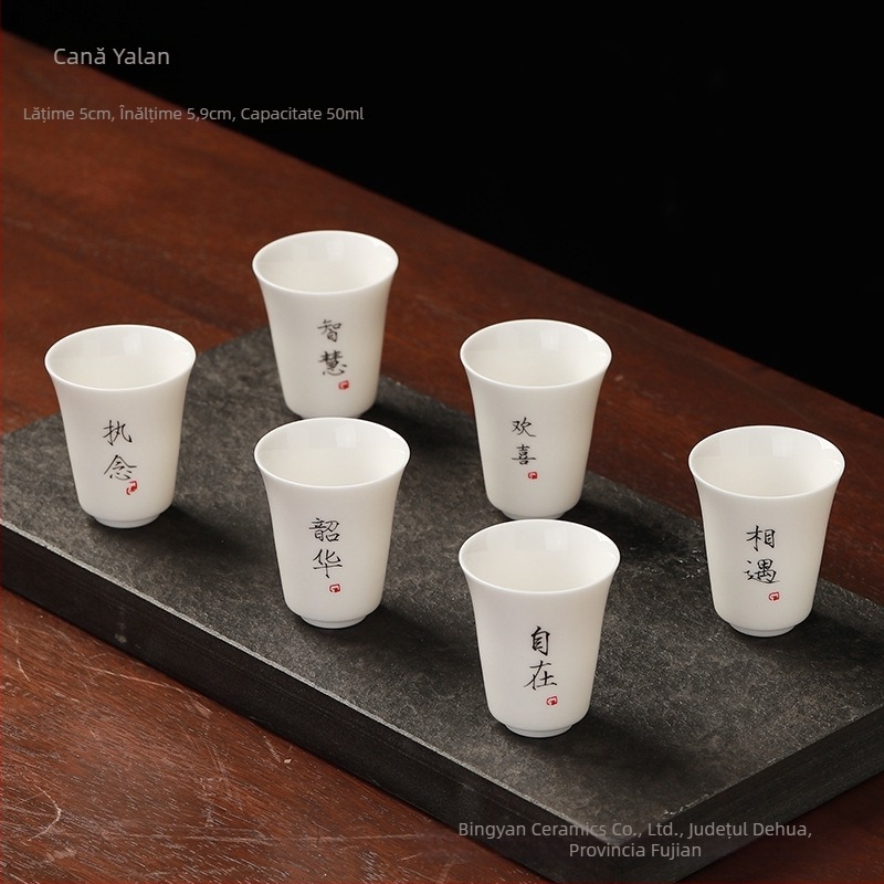 Ceșcuță ceramică pentru ceai, unică, aromată, stil Zen, set Kung Fu de ceai, ceașcă mică