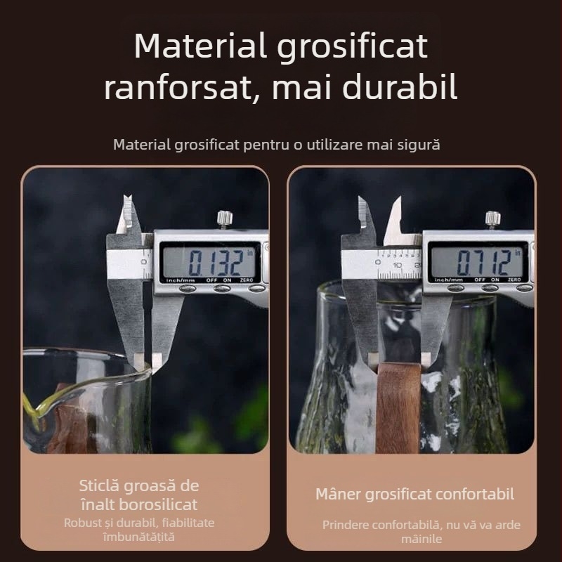 Set de ceainic din sticlă, cu capacitate mare, rezistent la temperaturi înalte, stil japonez pentru utilizare acasă