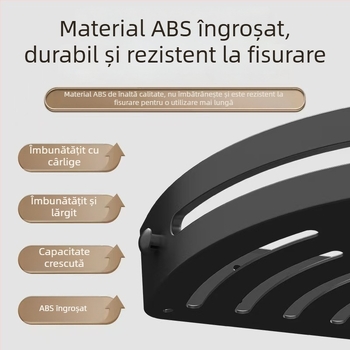 Raft de colț pentru baie, depozitare fără găuri, suport prosoape