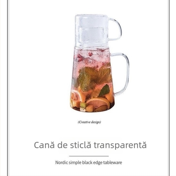 Ceainic din sticlă rezistent la temperaturi, design japonez creativ, set de ceai pentru casă, vară.