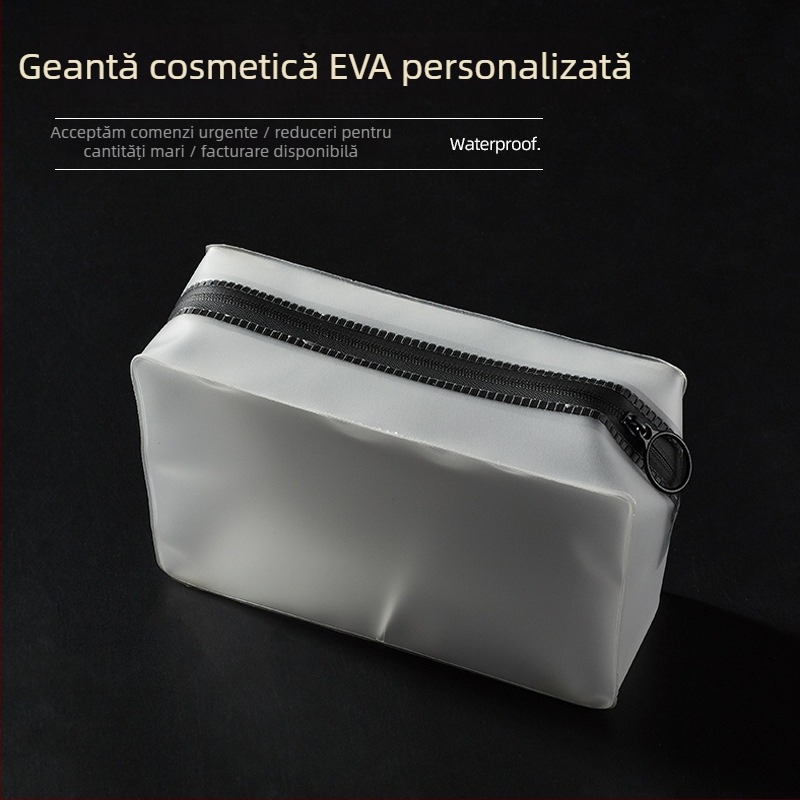 Geantă de machiaj din EVA pentru călătorii, gentuță de toaletă portabilă, capacitate mare, multifuncțională, rezistentă la apă și umezeală