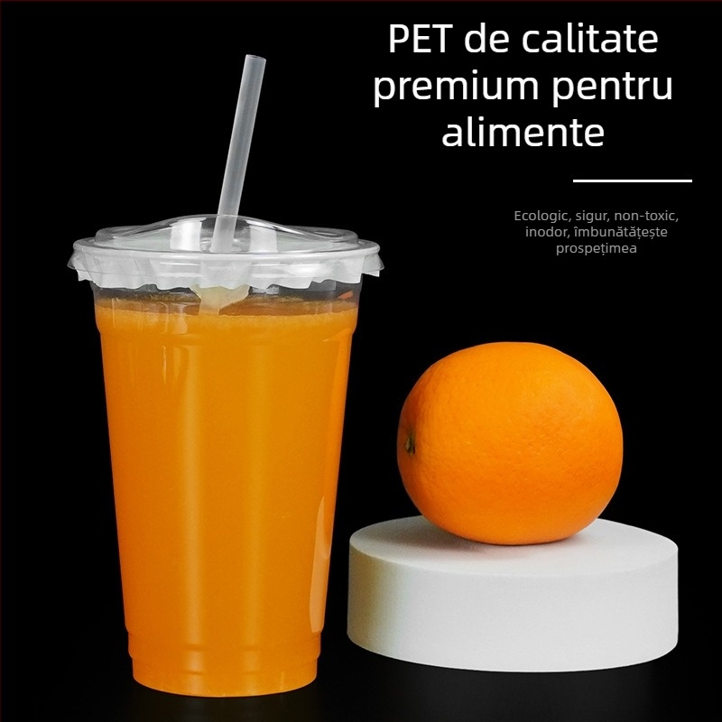 Pahar de unică folosință pentru cafea, diametru 98 mm, pentru cafea rece și băuturi reci, la pachet, 500–700 ml