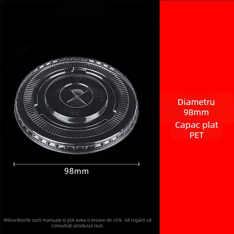 Pahar de unică folosință pentru cafea, diametru 98 mm, pentru cafea rece și băuturi reci, la pachet, 500–700 ml
