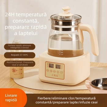 Wanlida ceainic electric cu temperatură constantă pentru uz casnic, încălzitor de lapte pentru bebeluți, regulator inteligent de lapte, ceainic multifuncțional pentru un stil de viață sănătos