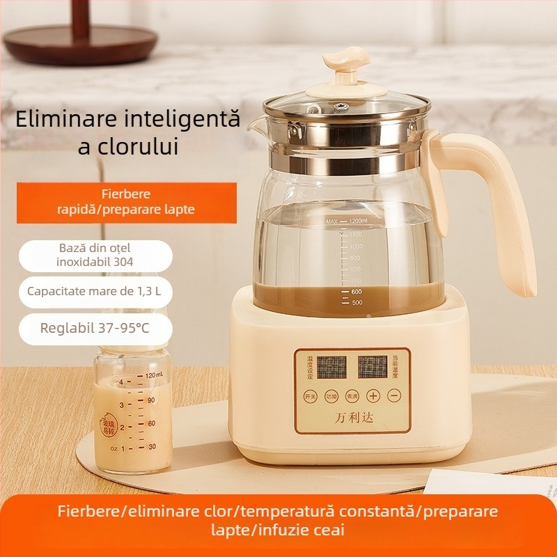 Wanlida ceainic electric cu temperatură constantă pentru uz casnic, încălzitor de lapte pentru bebeluți, regulator inteligent de lapte, ceainic multifuncțional pentru un stil de viață sănătos