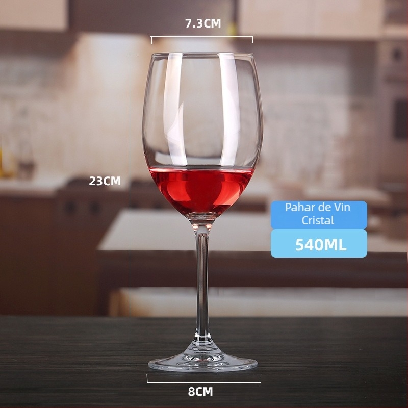 Set de pahare din cristal pentru vin roșu, 6–10 bucăți, capacitate 301–400 ml, pahare cu picior