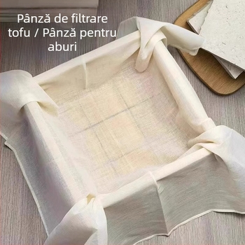 Pânză filtrantă din bumbac de calitate alimentară, plasă fină, pentru uz casnic; filtrare a laptelui de soia și tofu, aburirea orezului