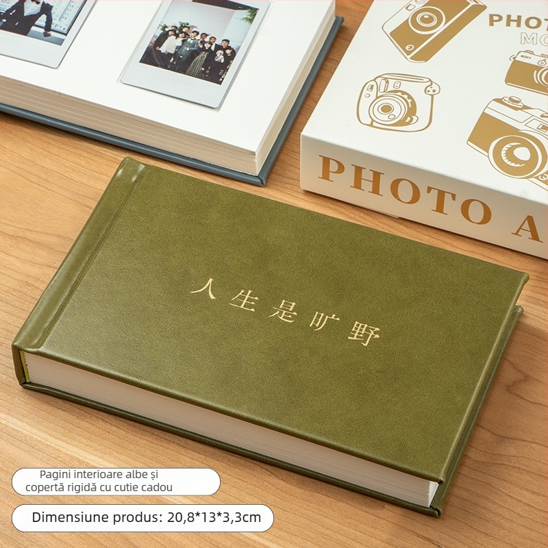 Mini album Polaroid cu pagini pentru carduri și inserții pentru scriere pentru hârtie foto – album foto instant