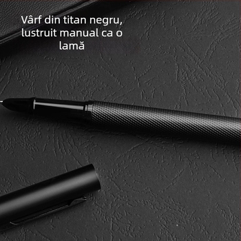 Stilou metal Roche, de înaltă calitate pentru birou, vârf înclinat retro pentru caligrafie, în cutie cadou