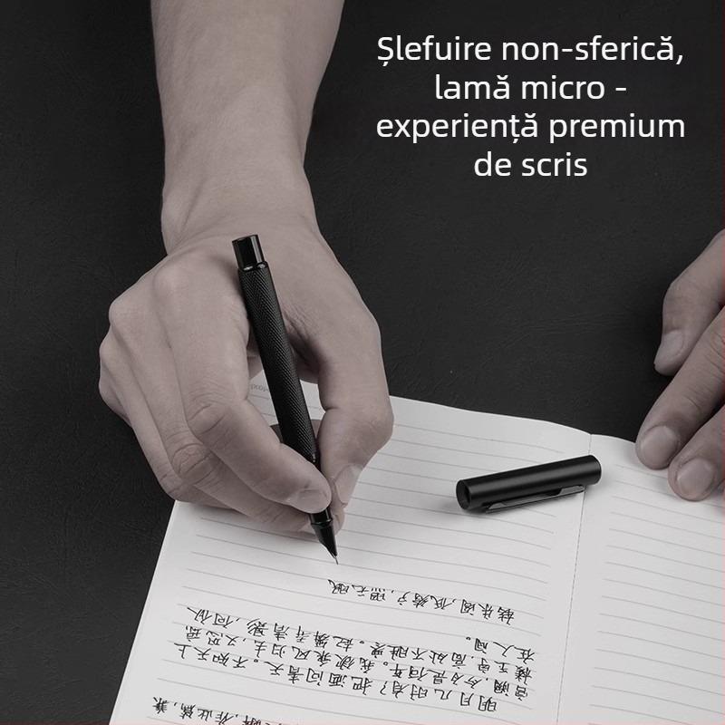 Stilou metal Roche, de înaltă calitate pentru birou, vârf înclinat retro pentru caligrafie, în cutie cadou